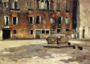 約翰 辛格 薩金特 Campo San Agnese, Venise 約翰 辛格 薩金特 Campo San Agnese, Venise